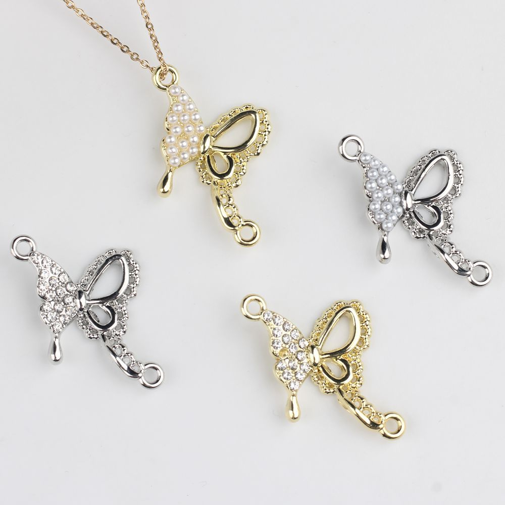 Butterfly Pendant Necklace - 10 adet Moda Kelebek Şeklinde Kolye