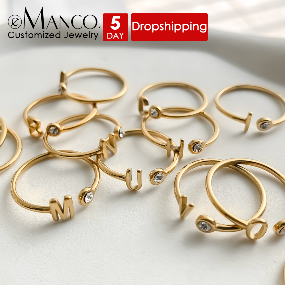 Birthstone Ring Set - EMANCO Özel Açık Uçlu Yüzükler Renkli