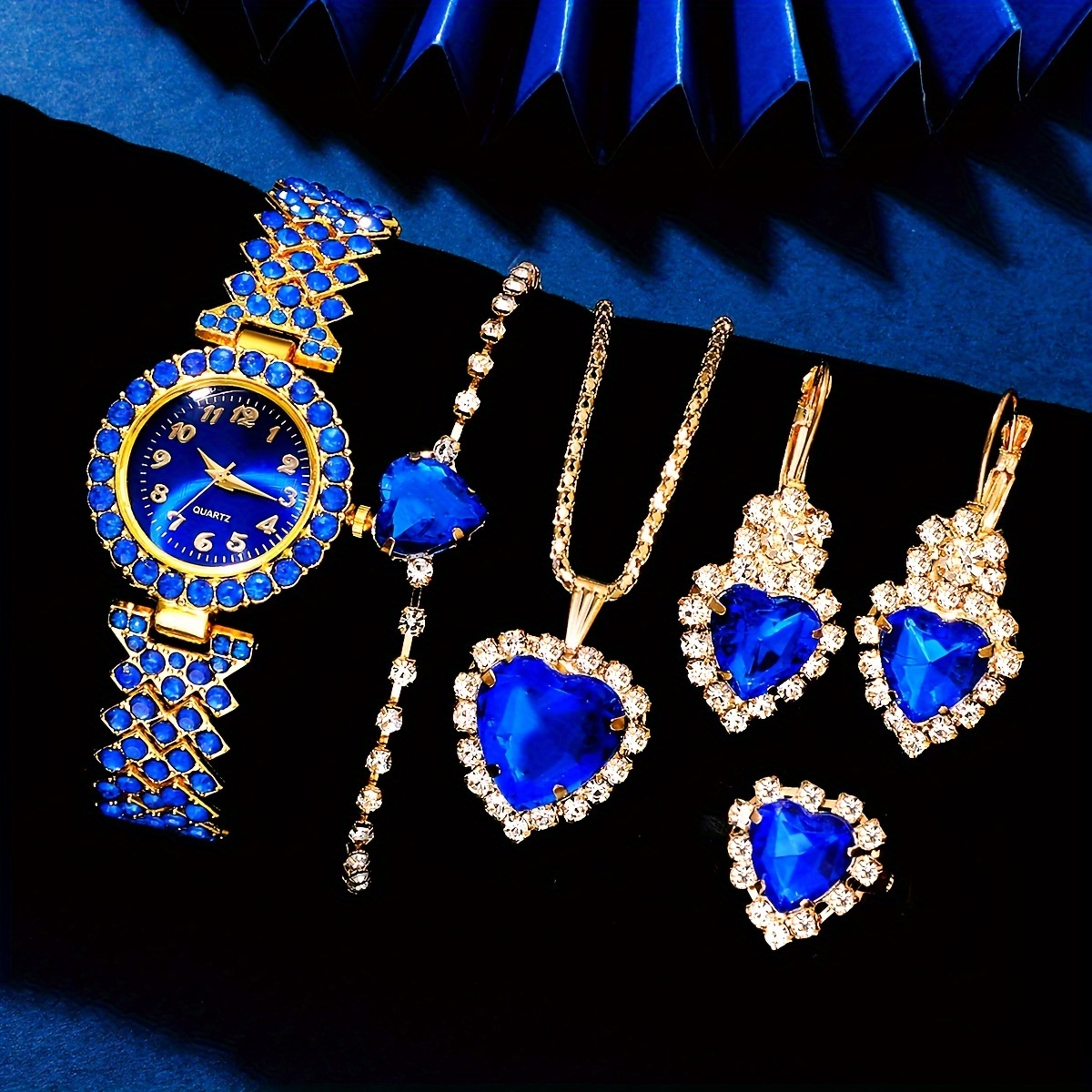 Jewelry Watches For Ladies - 6 adet zarif kadın moda takı