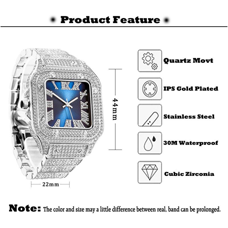 MISSFOX erkek saatler Hip Hop  - Jewelry Watches Brands incelemesi ve fiyatı