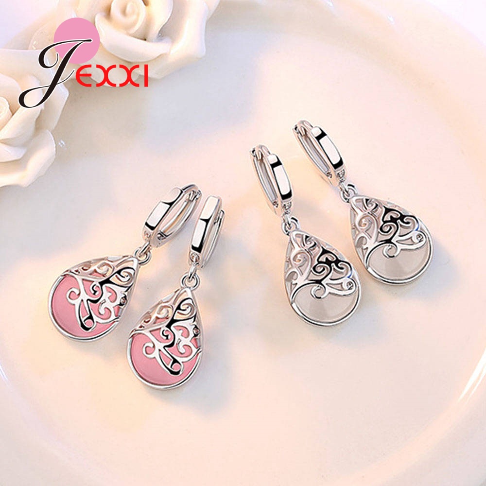 Hakiki 925 Ayar Gümüş Ayışığı  - Opal Earrings Dangle incelemesi ve fiyatı