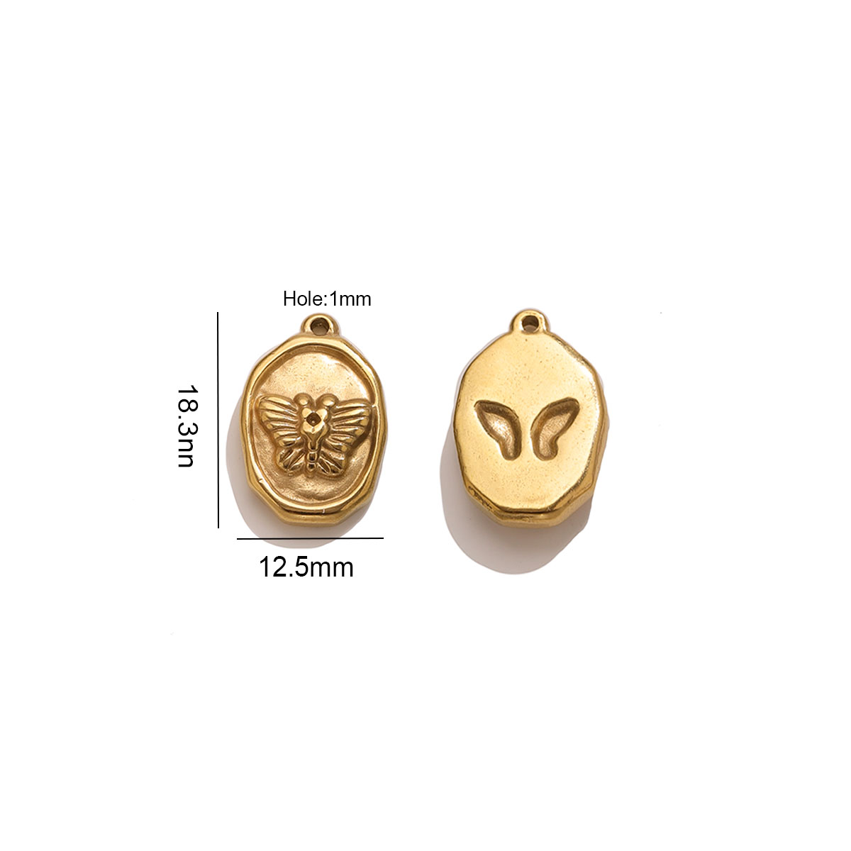 6 adet Oval Böcek Kelebek Koly - Butterfly Pendant Necklace incelemesi ve fiyatı