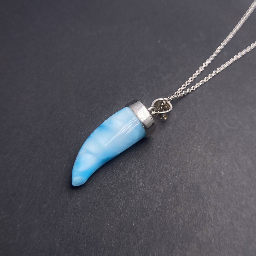 Trendy Doğal Mavi Larimar Koly - Wolf Jewelry & Watches Tampa Reviews incelemesi ve fiyatı