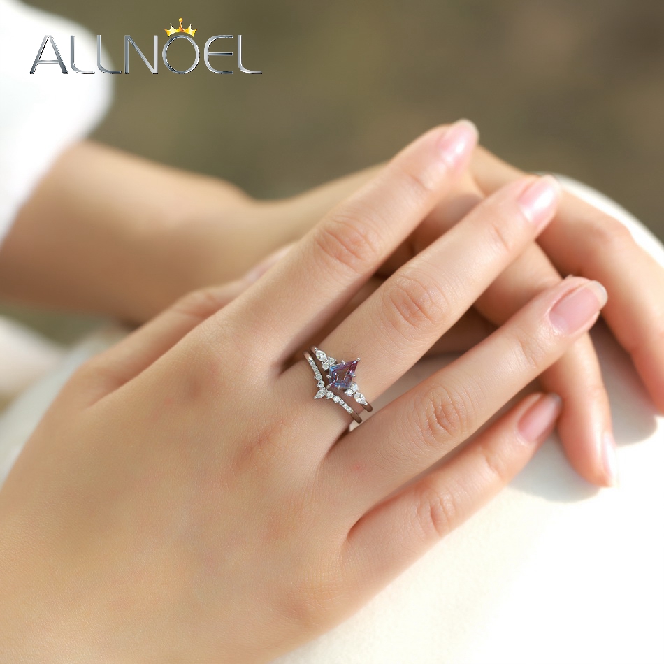 ALLNOEL Uçurtma Kesim 0.91ct A - Birthstone Ring Set incelemesi ve fiyatı
