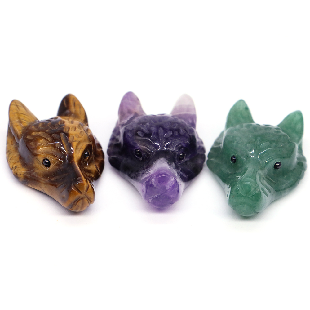 1.5 inç Doğal Taş Kurt Başı Şi - Wolf Jewelry & Watches Tampa Reviews incelemesi ve fiyatı