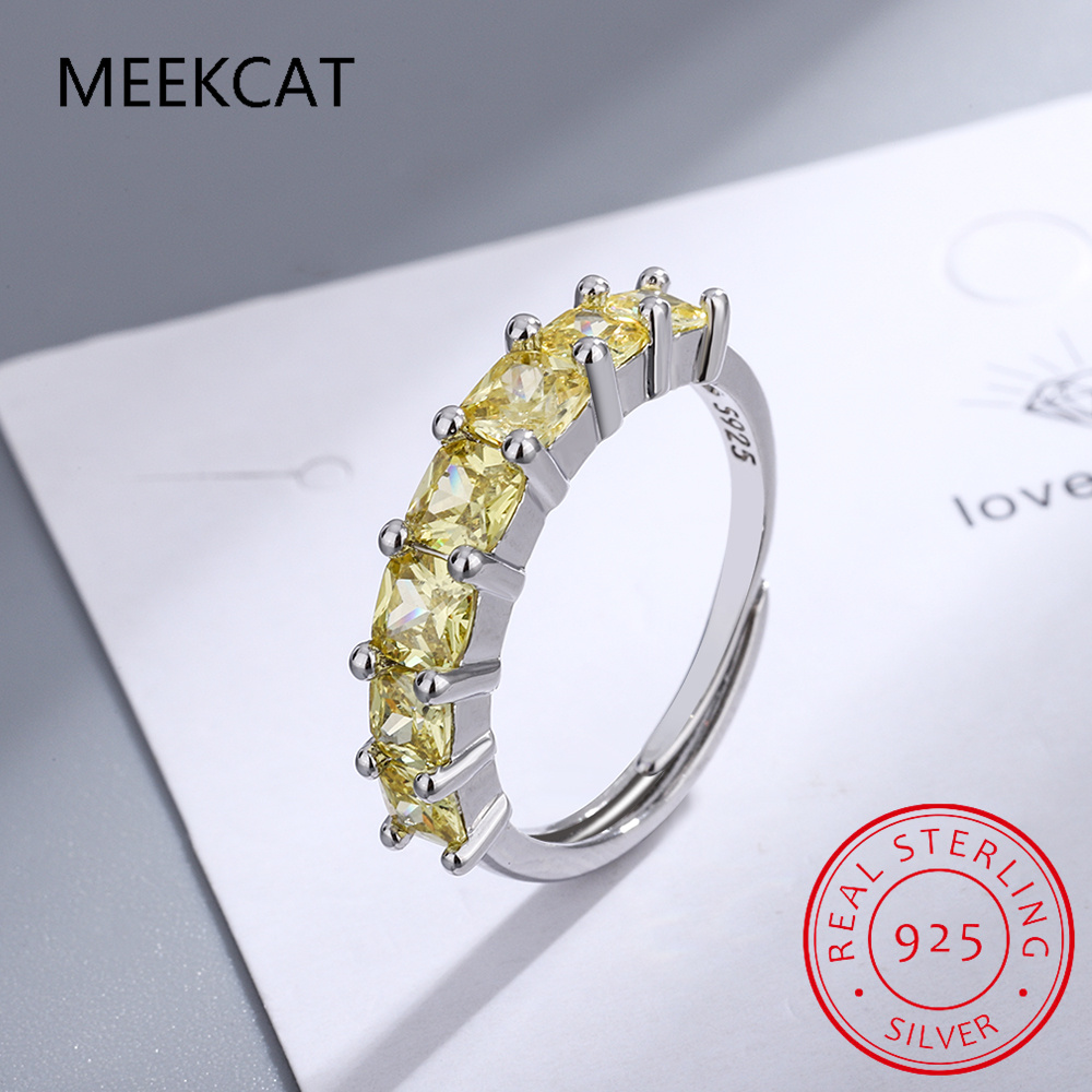 Prenses Kesim Doğal Sarı Sitri - Birthstone Ring Set incelemesi ve fiyatı