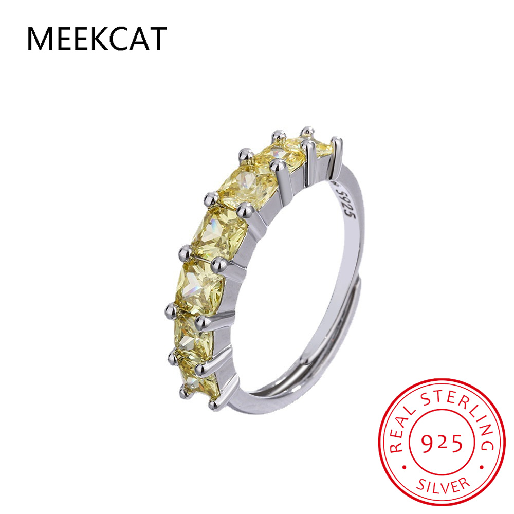 Prenses Kesim Doğal Sarı Sitri - Birthstone Ring Set incelemesi ve fiyatı