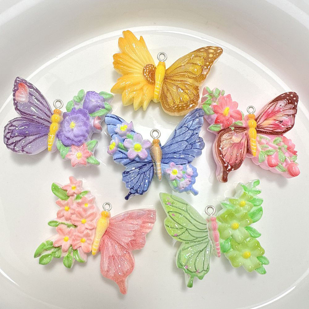 10 adet Yeni Çiçek kelebek reç - Butterfly Pendant Necklace incelemesi ve fiyatı