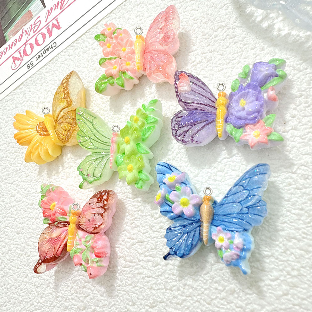 10 adet Yeni Çiçek kelebek reç - Butterfly Pendant Necklace incelemesi ve fiyatı
