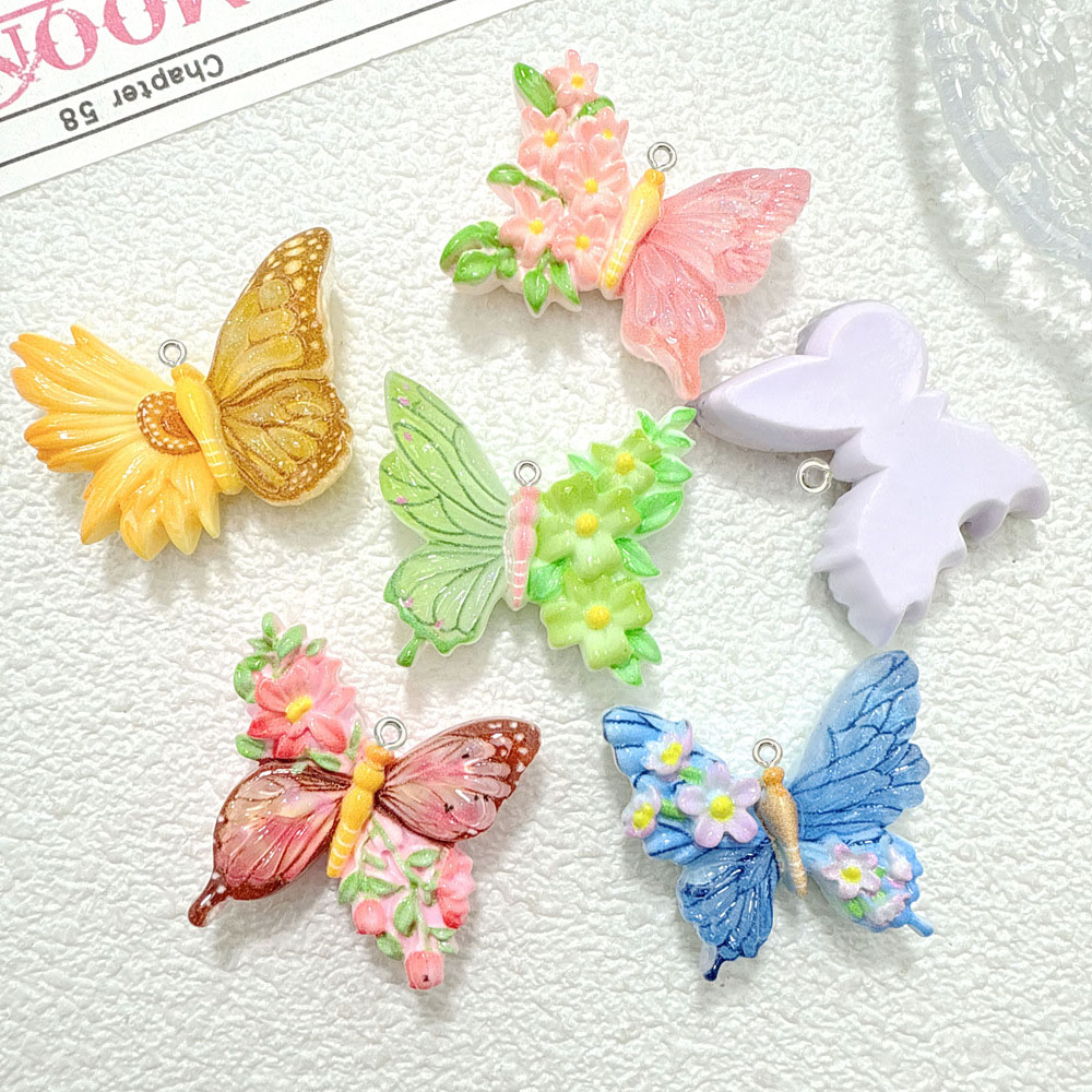 10 adet Yeni Çiçek kelebek reç - Butterfly Pendant Necklace incelemesi ve fiyatı