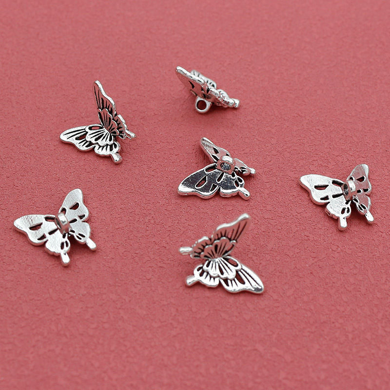 10PCS Silver Butterfly Accesso - Butterfly Pendant Necklace incelemesi ve fiyatı