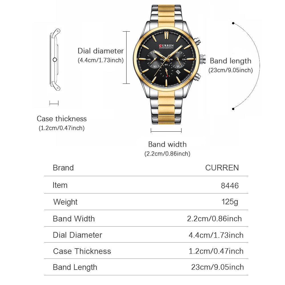 CURREN Casual Kuvars Chrono Sp - Jewelry And Watches incelemesi ve fiyatı