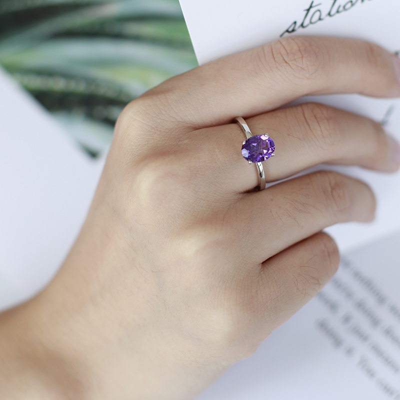 Mücevher bale 2.79Ct doğal ame - Birthstone Ring Set incelemesi ve fiyatı