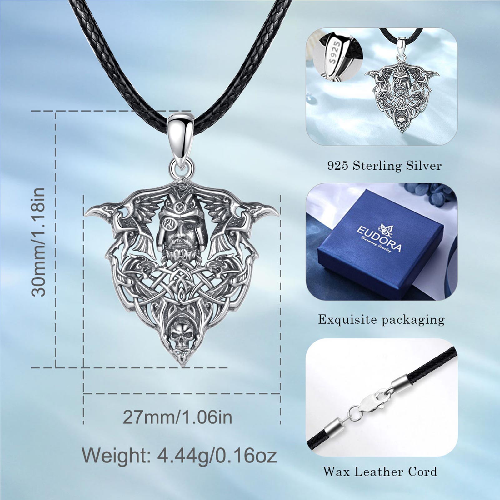 Eudora 925 Ayar Gümüş Viking K - Wolf Jewelry & Watches Tampa Reviews incelemesi ve fiyatı