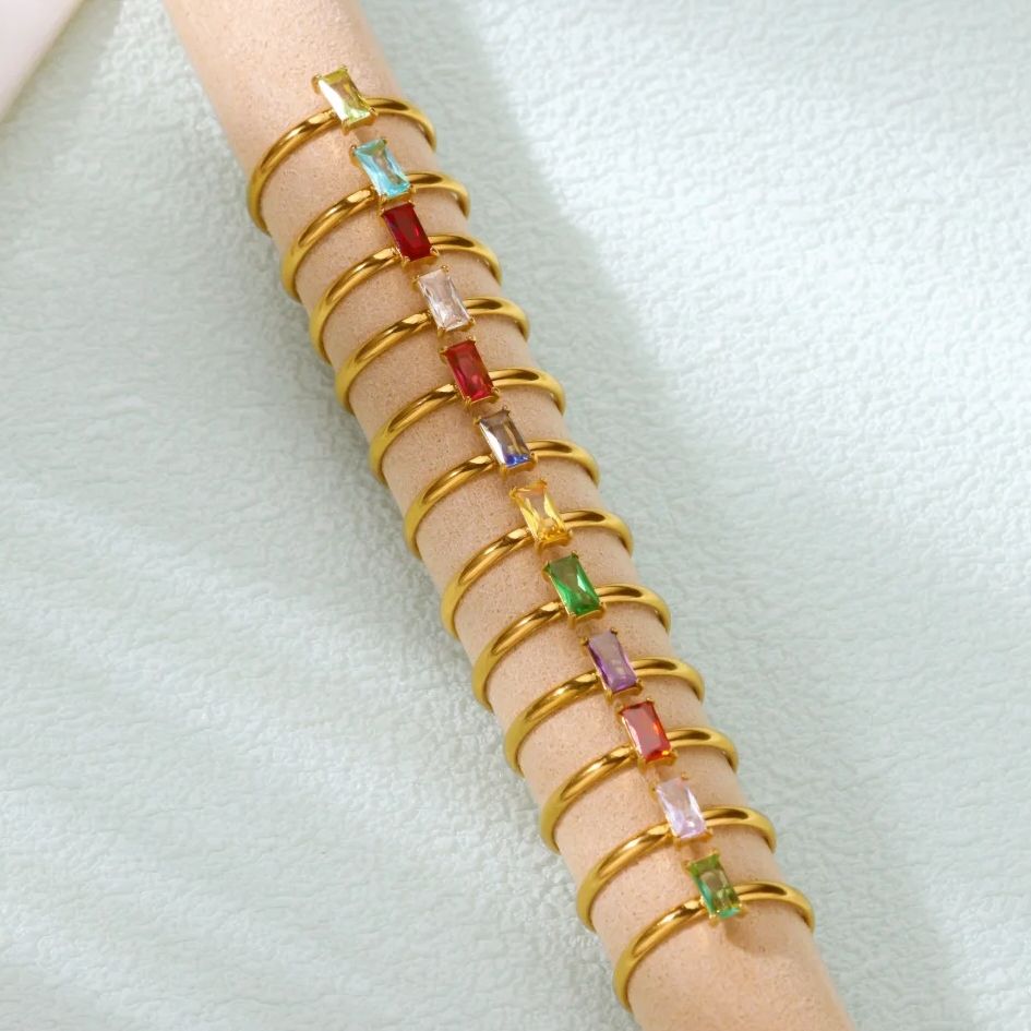 Zirkon Birthstone Yüzükler Kad - Birthstone Ring Set incelemesi ve fiyatı