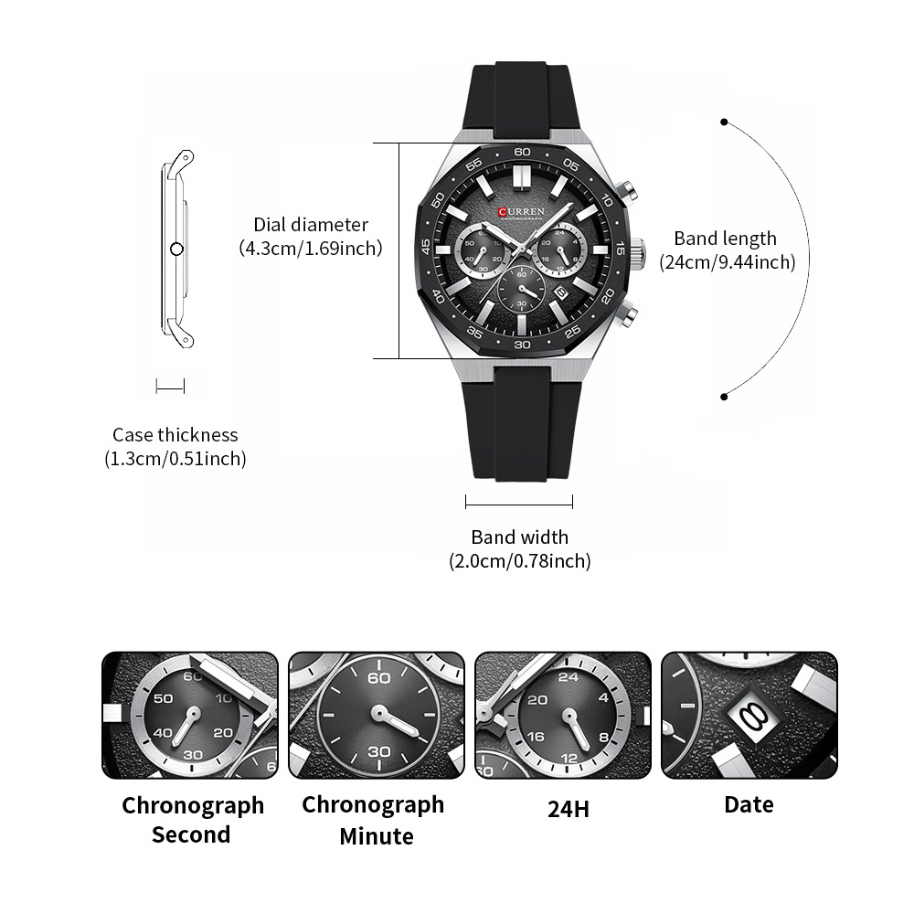 CURREN Moda Rahat Erkekler spo - Jewelry And Watches incelemesi ve fiyatı