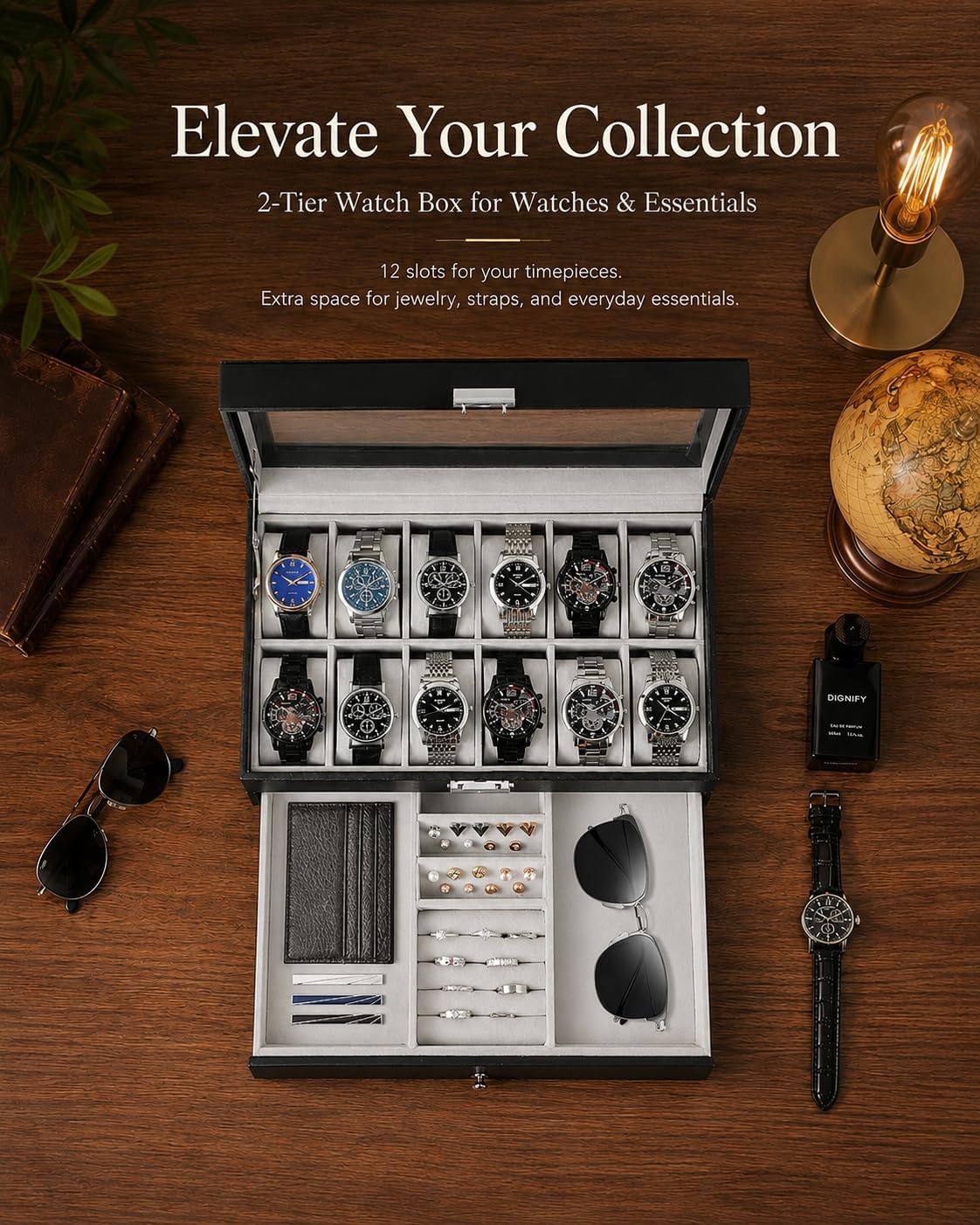 Erkekler İçin Saat Kutusu Düze - Watch Display Box incelemesi ve fiyatı