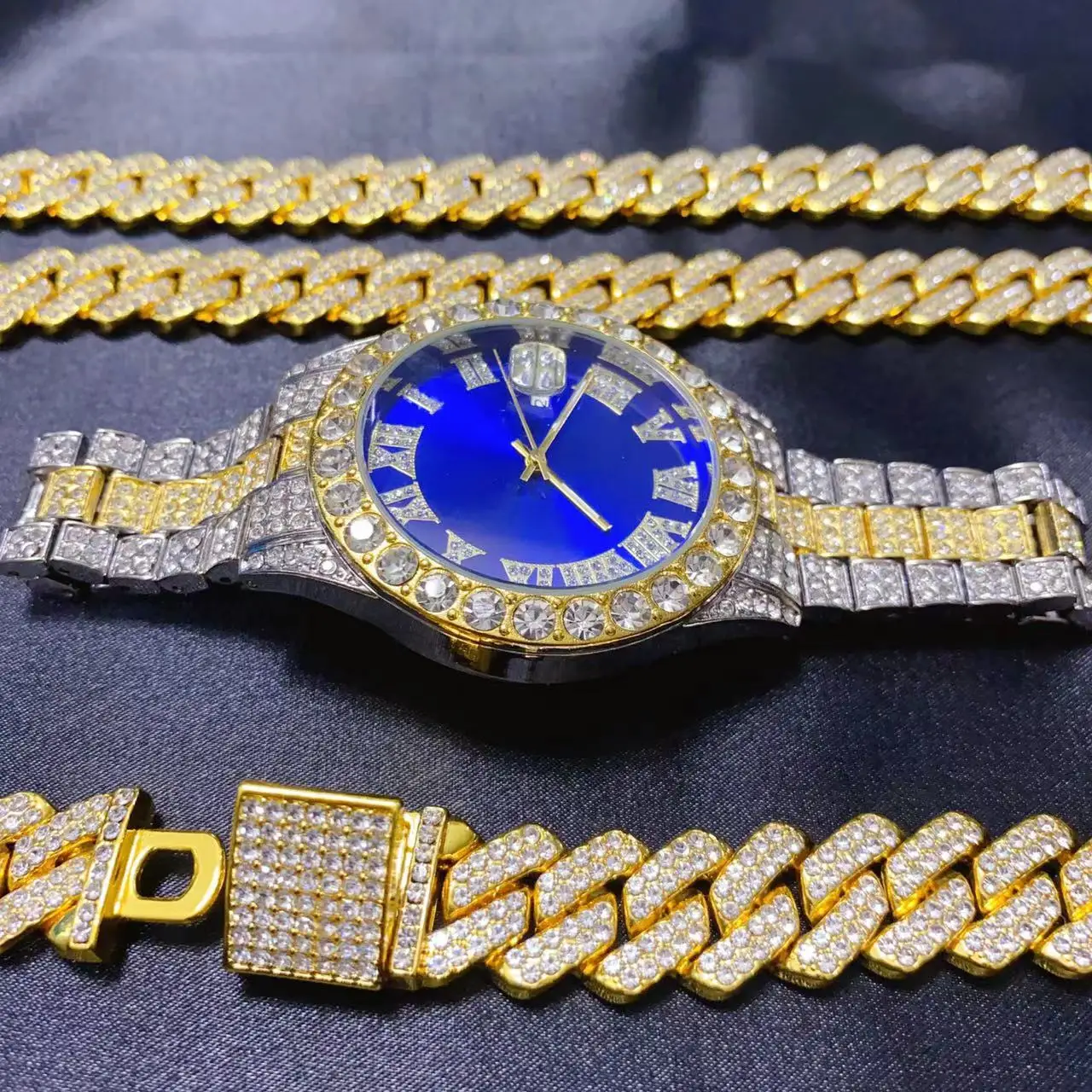 Erkekler için 3 Parça Hip Hop  - Icebox Jewelry Watches incelemesi ve fiyatı