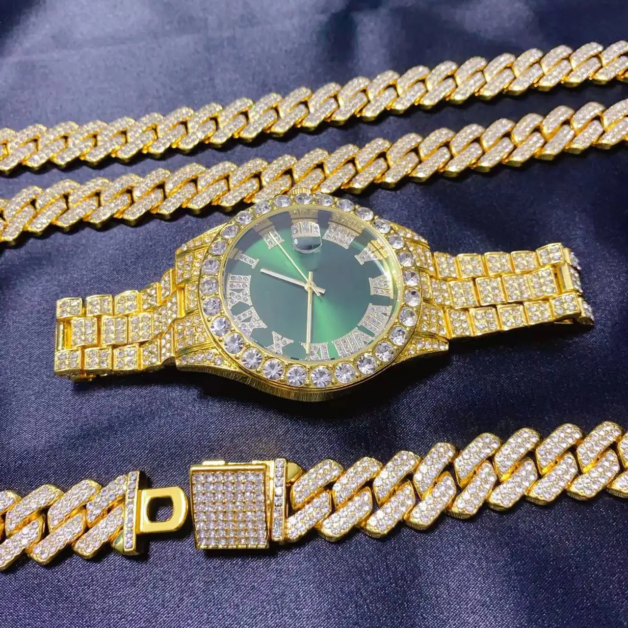 Erkekler için 3 Parça Hip Hop  - Icebox Jewelry Watches incelemesi ve fiyatı