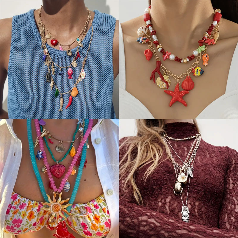 2 adet altın rengi denizatı ka - Butterfly Pendant Necklace incelemesi ve fiyatı