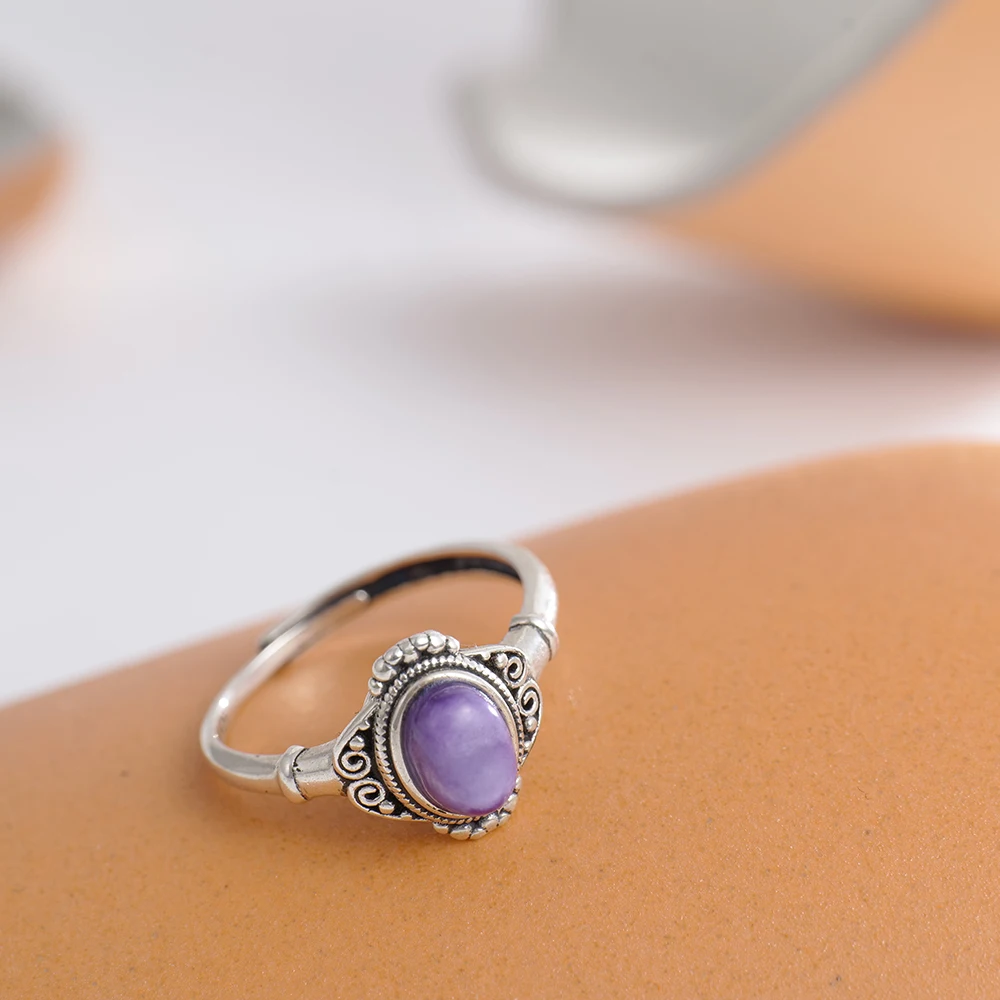 Katı 925 Gümüş Yüzük Ayarlanab - Birthstone Ring Set incelemesi ve fiyatı
