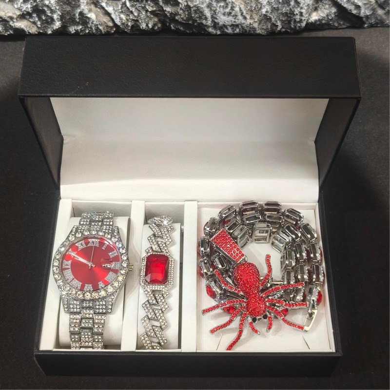 Erkekler İçin Hip Hop Takı Set - Icebox Jewelry Watches incelemesi ve fiyatı